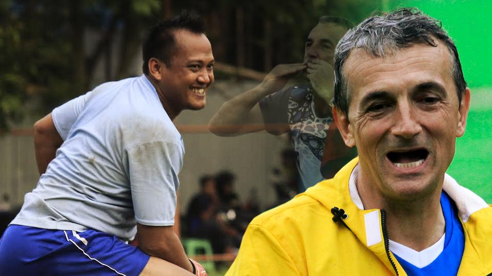 Almarhum Achmad Kurniawan dan Milomir Selsija. - INDOSPORT